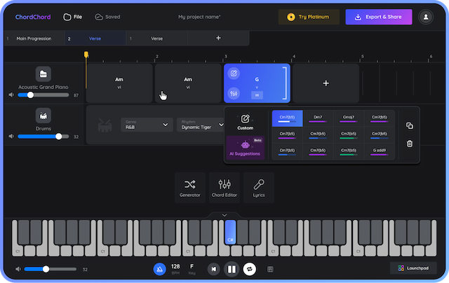 ChordChord: Songwriting & Music Making Tool